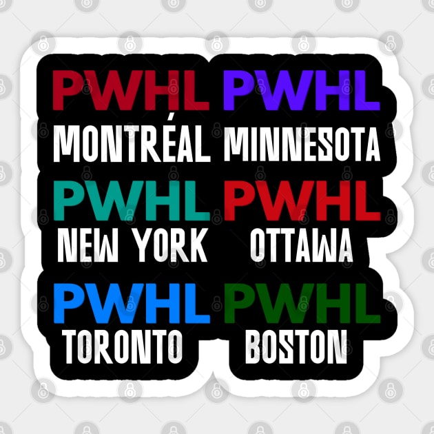 All PWHL MEMEBERS Sticker by thestaroflove